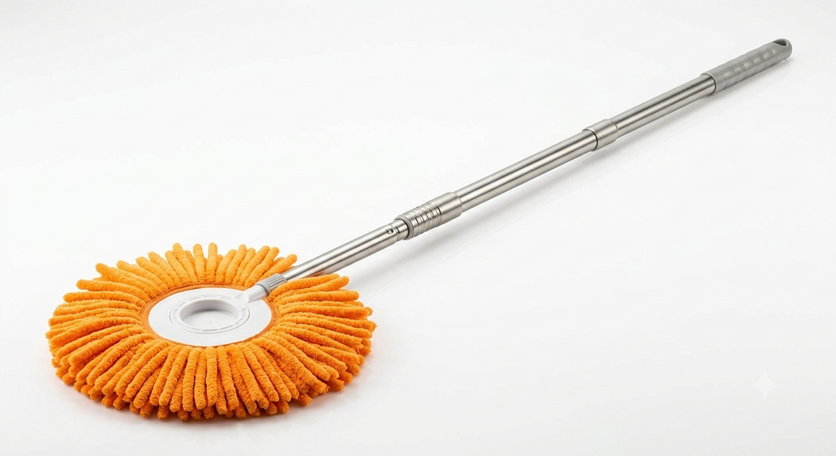 360° Rotating Sunflower Cleaning Mop – Multipurpose Wall, Window & Car Washer