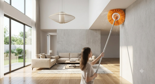 360° Rotating Sunflower Cleaning Mop – Multipurpose Wall, Window & Car Washer