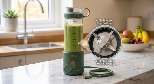 BlendGo Pro | 6-Blade USB Rechargeable Portable Juicer & Smoothie Blender